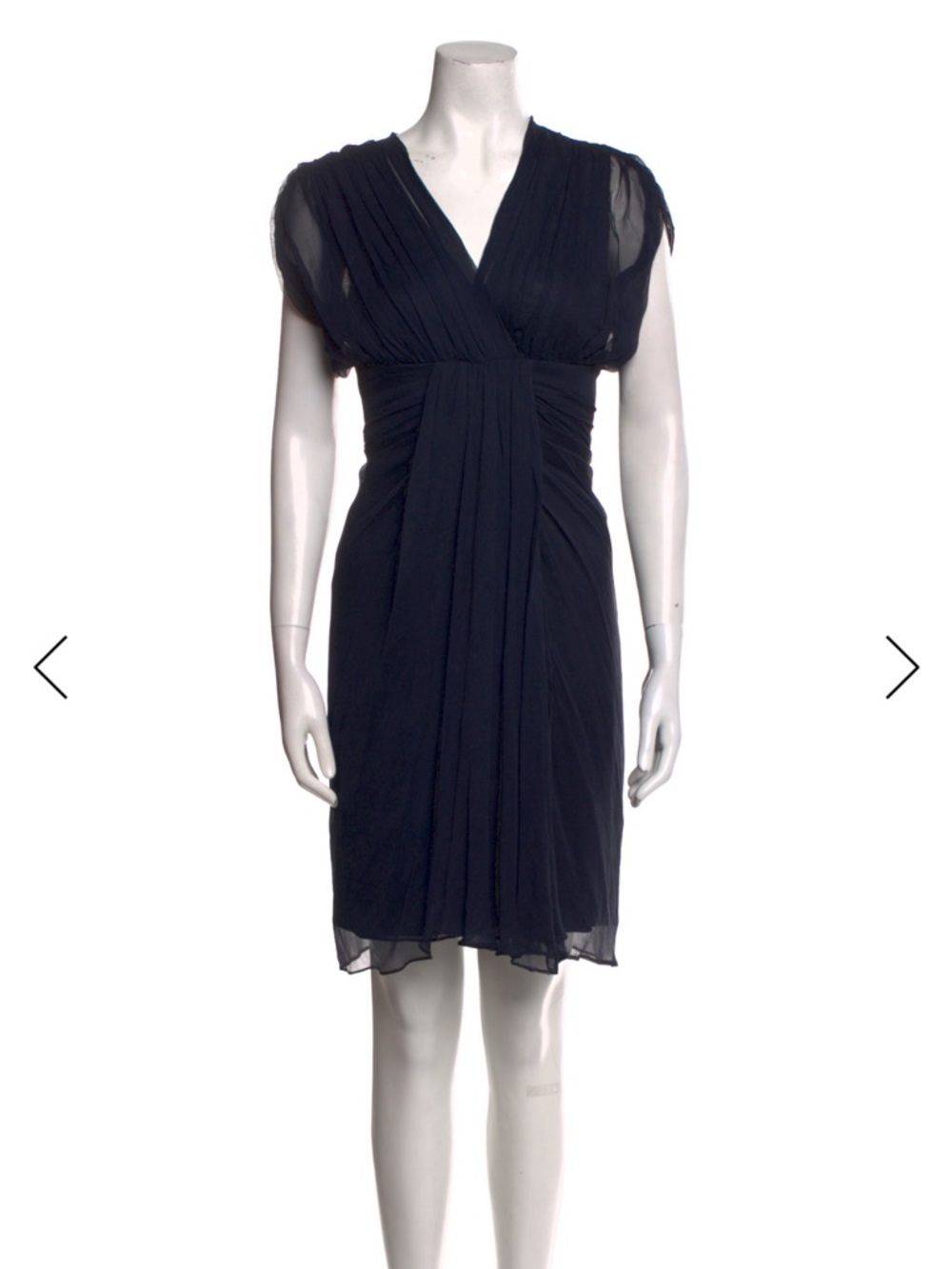 Diane von Furstenberg silk pleated dress 🖤 navy, size 2